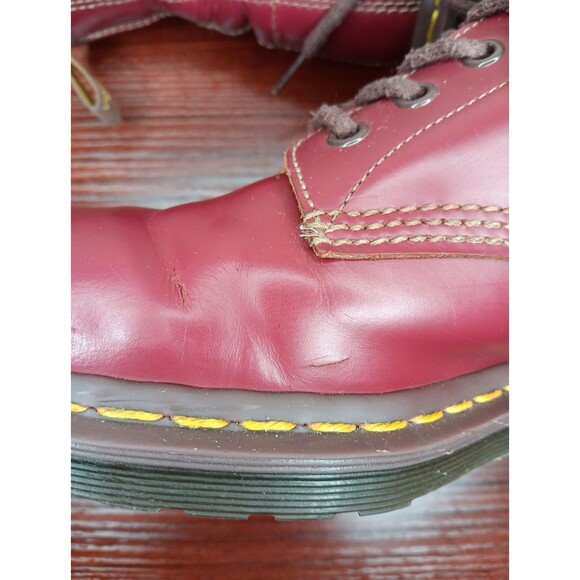 1460 Ox Blood Dr. Martens Ankle Boots Made in England, Size 42 (10 Women, 9 Men) - Picture 11 of 12